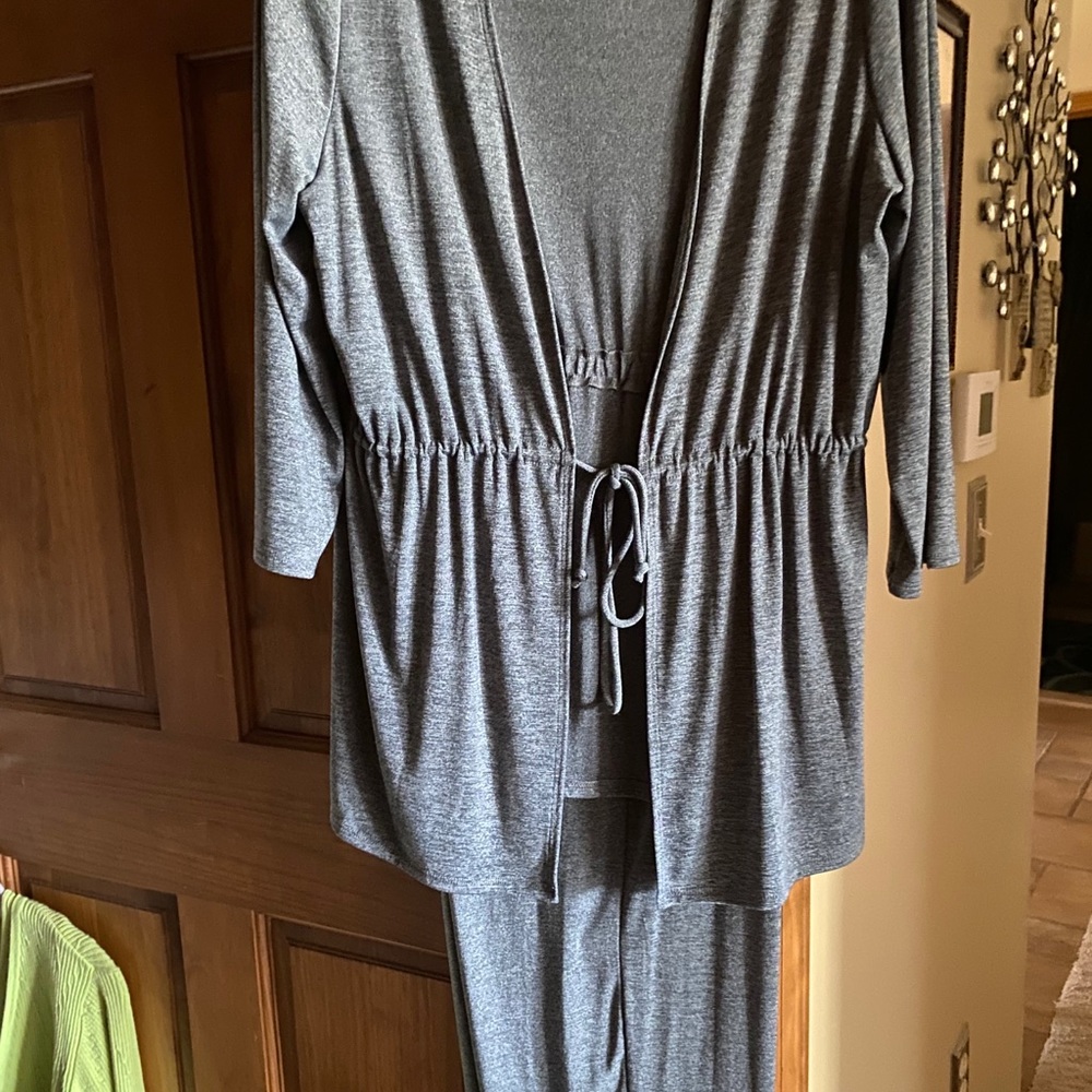 Drawstring Stretchy Jacket W Pants - image 1